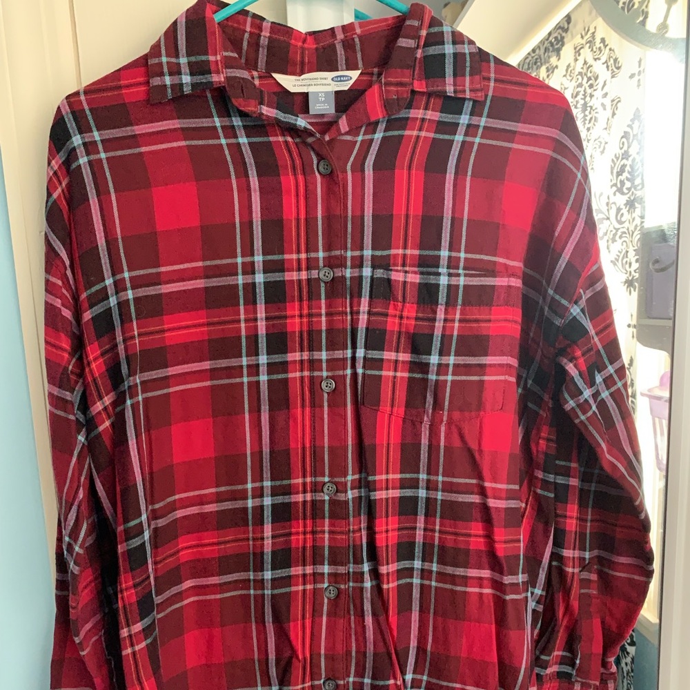 Old Navy Red/Pink Flannel